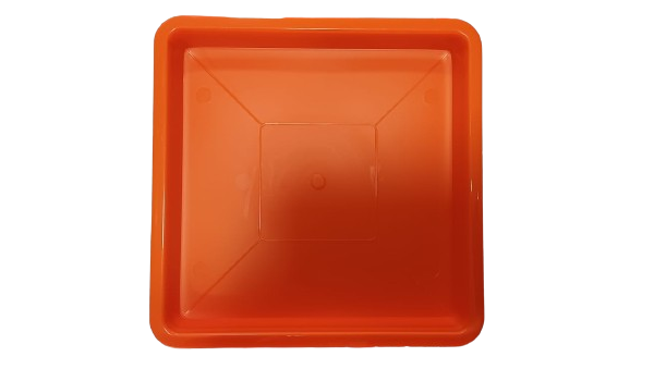 Plato Para Macetero cuadrado PC40de Color Naranja