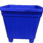 Macetero Cuadrado Azul