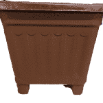 Macetero Cuadrado Café