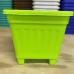 Macetero Cuadrado Verde 8 Cm