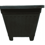 Macetero Cuadrado Negro
