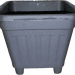Macetero Cuadrado Gris 50 Cm