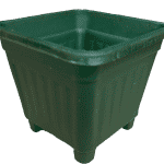 Macetero Cuadrado Verde Oscuro 40 Cm