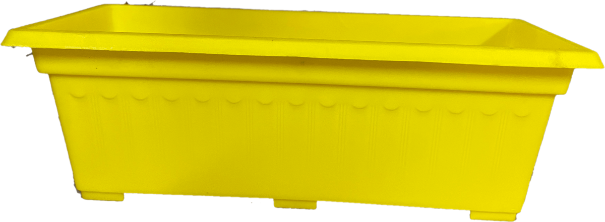 Jardinera Mini Color Amarillo de 16×6 cm 10 Unidades - Imagen 1