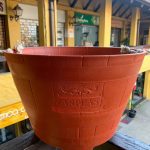 Macetero Modelo Barril Color Terracota 50 cm