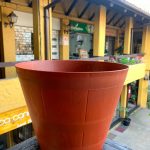 Macetero Modelo Barril Color Terracota 40 cm