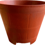 Macetero Modelo Barril Color Terracota 23 cm