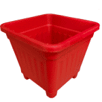 Macetero Cuadrado Rojo