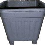 Macetero Cuadrado Gris
