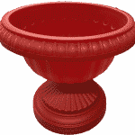 Macetero Tipo Copa Color Rojo