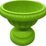 Macetero Tipo Copa Color Verde