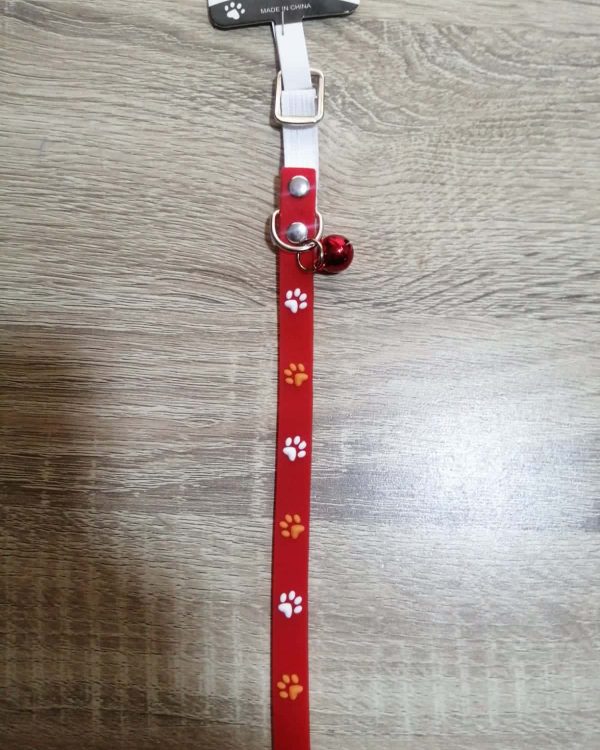 Collar Para Gatos Gomita Rojo 