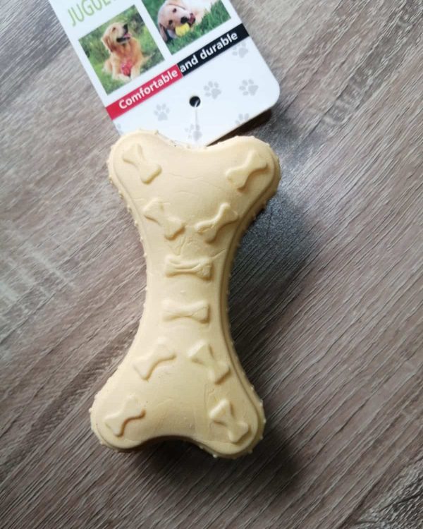 Hueso de Goma Grueso Amarillo