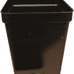 Macetero Cuadrado Negro 1.1 Litro