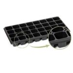 Bandeja Almaciguera de 32 Cavidades Negra Rígida 1 Unidad