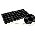 Bandeja Almaciguera de 32 Cavidades Redondas Negra Rígida 1 Unidad