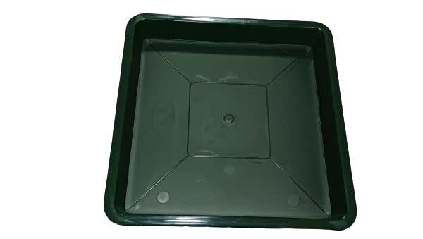 Plato Para Macetero cuadrado PC40de Color Verde oscuro