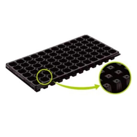 Bandeja Almaciguera de 72 Cavidades Negra Rígida 1 Unidad