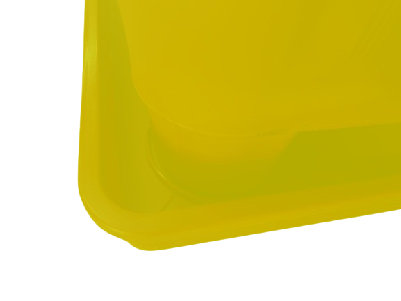 Plato Para Macetero cuadrado PC22de Color Amarillo