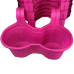 Jardinera de Balcón Doble Triple Rosada