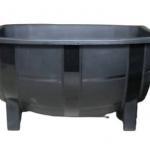 Macetero Mini Barril Color Negro 18 Cm