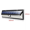 Foco Exterior Solar 118 Led Sensor Movimiento