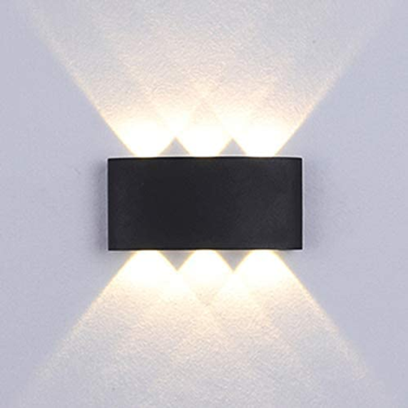 Luz Led Foco Aplique Pared 6 Leds Exterior