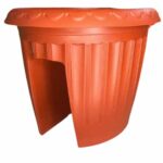 Macetero Para Baranda Color Terracota