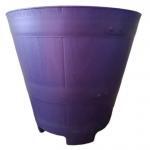 Macetero Modelo Barril Color Morado 23 cm