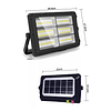 Proyector Reflector Led Con Panel Solar Desmontable 300w