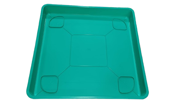Plato Para Macetero cuadrado PC30de Color Turquesa