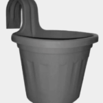 Jardinera Simple de Balcón Gris