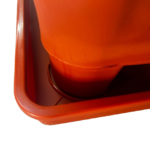 Plato Para Macetero cuadrado PC22 de Color Terracota