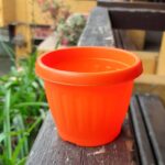 Macetero M6.5 redondo color Naranjo