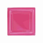 Plato Para Macetero cuadrado PC10 de Color Rosado