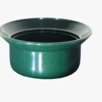 Macetero Redondo A Color Verde Oscuro