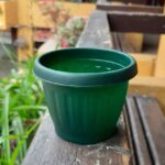 Macetero M10 redondo color Verde Oscuro