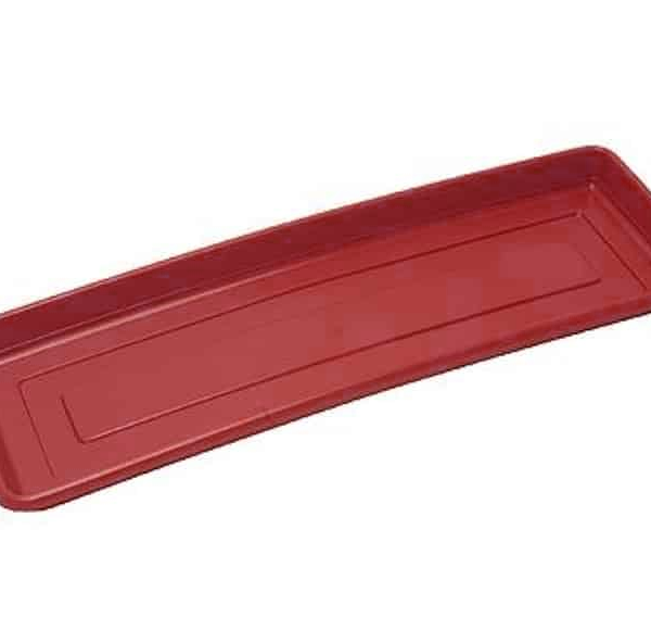 Plato Para Jardinera de Reja 60 Color Rojo