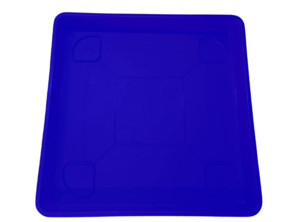 Plato Para Macetero cuadrado PC15 de Color Azul