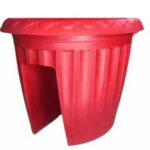 Macetero Para Baranda Color Rojo 