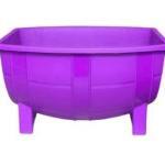 Macetero Mini Barril Color Morado 18 Cm