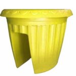 Macetero Para Baranda Color Amarillo