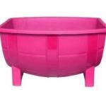 Macetero Mini Barril Color Rosa 18 Cm