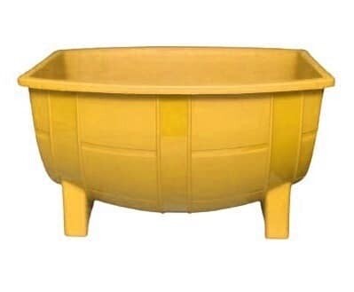 Macetero Mini Barril Color Amarillo 18 Cm