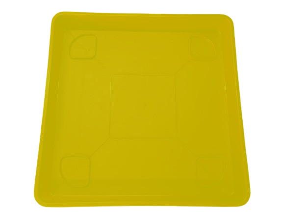 Plato Para Macetero cuadrado PC50 de Color Amarillo