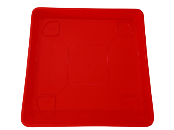 Plato Para Macetero cuadrado PC50 de Color Rojo