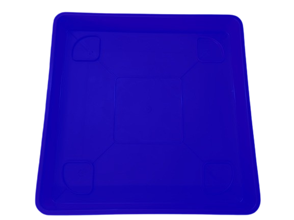 Plato Para Macetero cuadrado PC50 de Color Azul