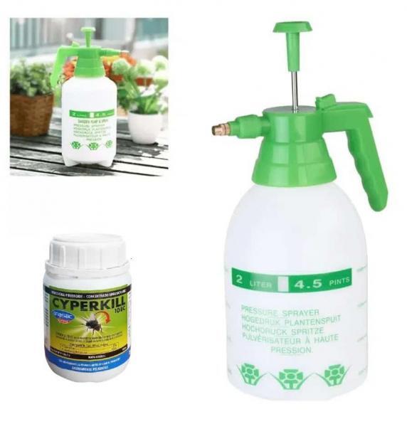 KIT Rociador y Pulverizador + Insecticida cyperkill 10 ec