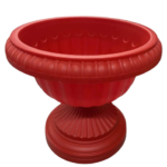 Macetero Tipo Copa Color Rojo 30 Cm